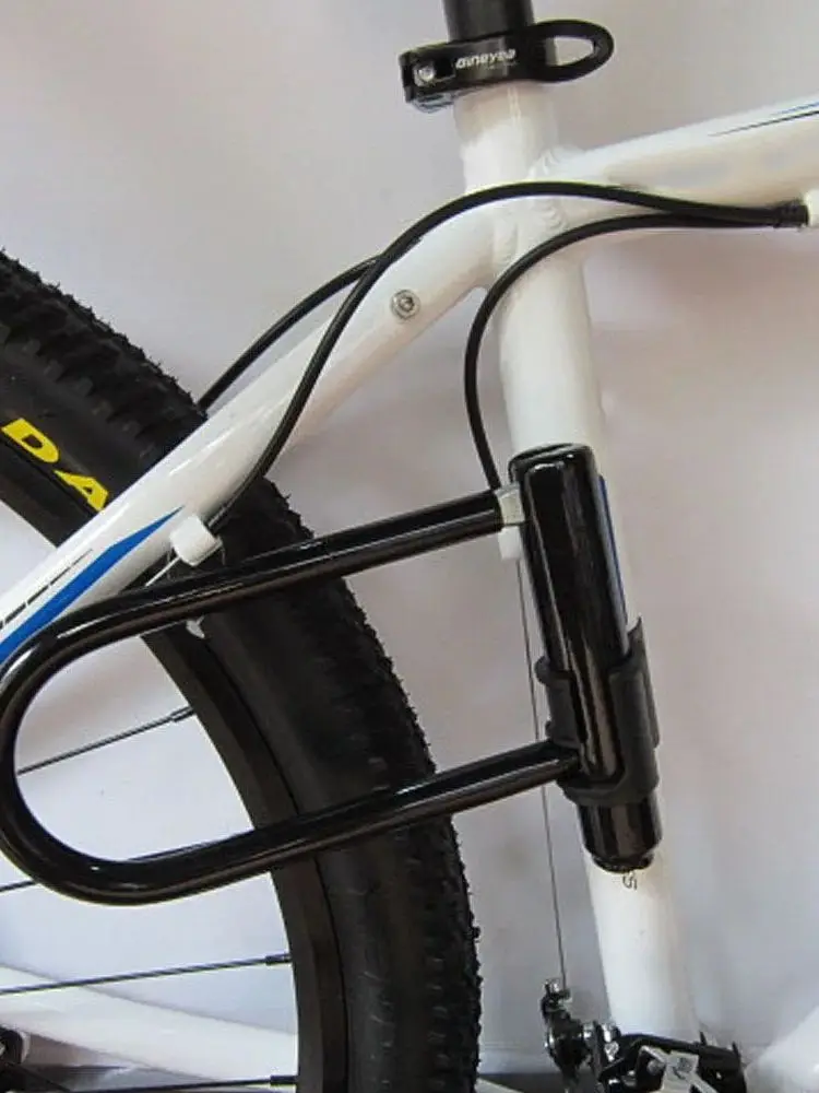 AliExpress NONE 1Set Bicycle U Lock Portables Mini Bike Wheel Lock With Key Anti-theft Safety Motorcycle Scooter Cycling Bicycle Accessories