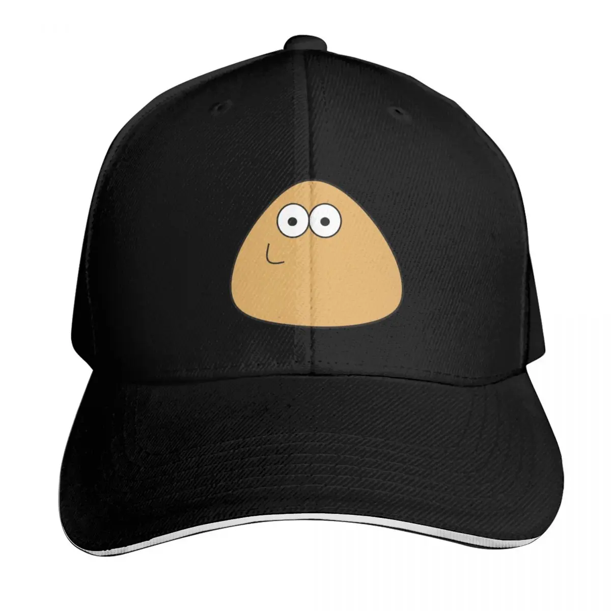 Pou smiling Baseball Cap Strapback Dad Hat Six Panel Structured Crown Sun Protection UPF 50+