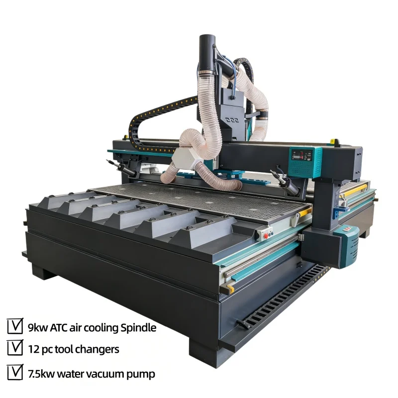 Professional 1325 Cnc Wood Carving Cutting Machine 1530 2030 2040 1212 Cnc Router Woodworking Tools 3D ATC for Door Kitchen Sale