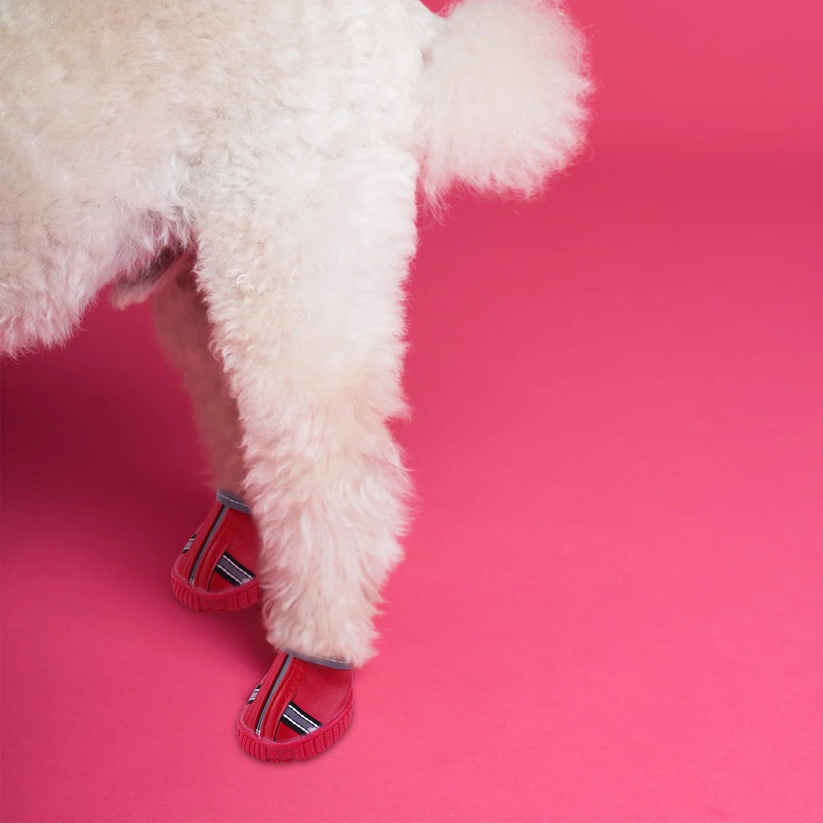 

4Pcs Thick Snow Cotton Dog Shoes Winter Anti-Slip Boots Paw Protector Comfortable Outdoor Wear Pet Winter Shoes