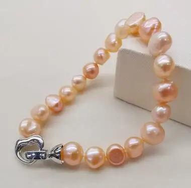 Bracelet Natural Freshwater Black//PurpleWhite/Pink Pearl Bracelet Fine Pearl Jewelry For Women