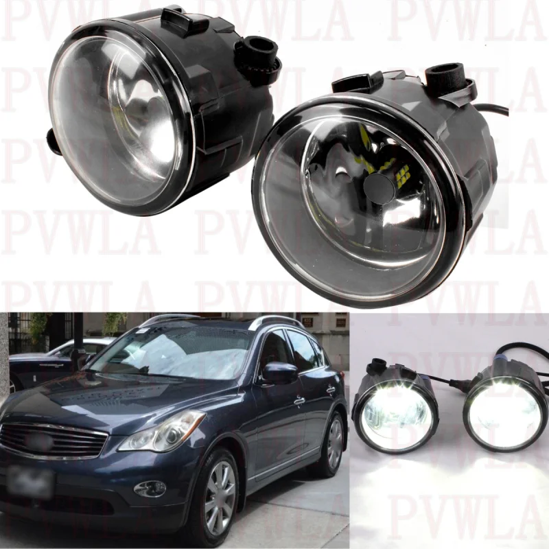 2pcs Front Fog Lamp Lights With LED Bulbs 261508990B For Infiniti EX35 2008 2009 2010 2011 2012