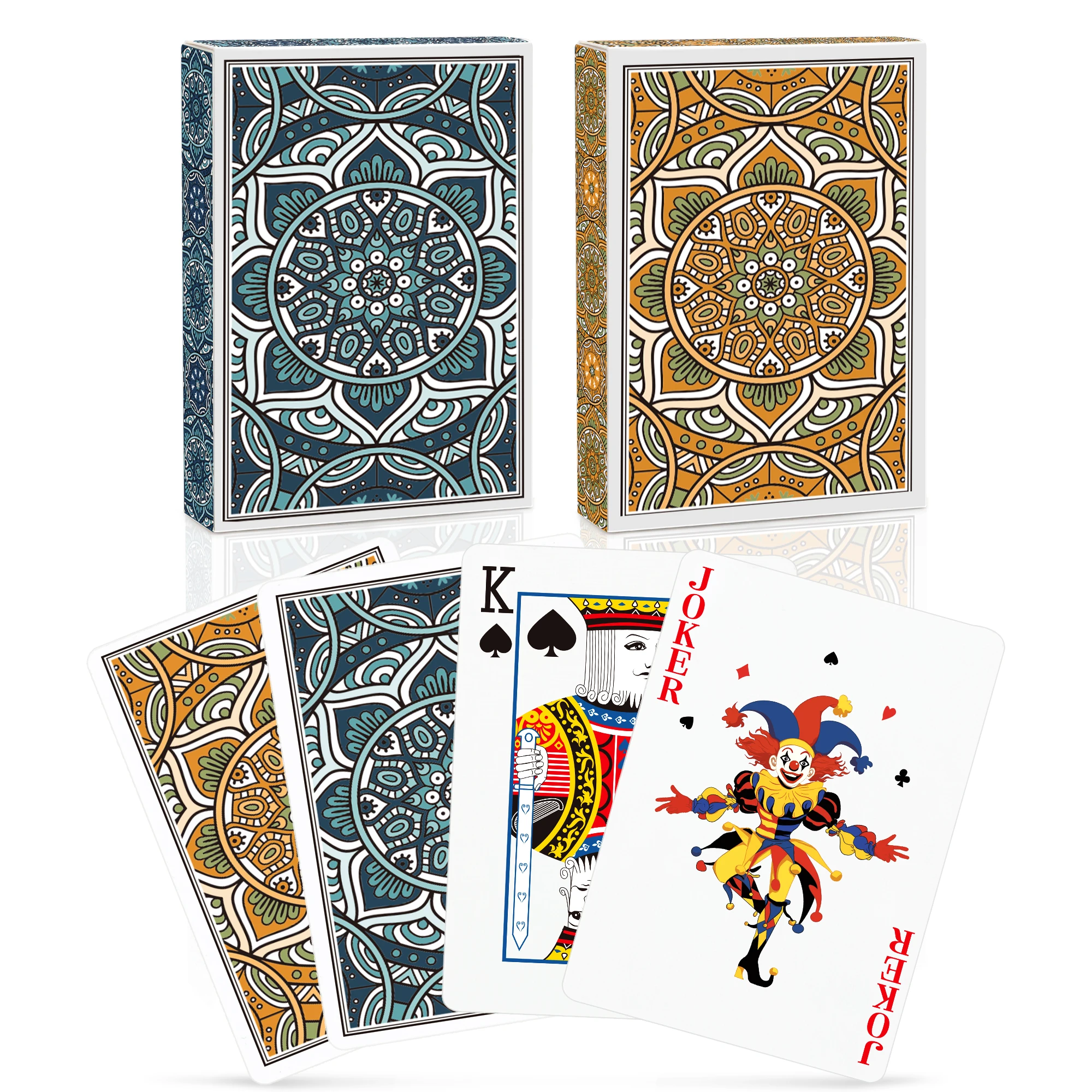 2Pack Professional Standard Poker Cards for Adults - Easy-Shuffle Smooth Deck, Boxed Card Game for Blackjack, Hold'em, Card Game