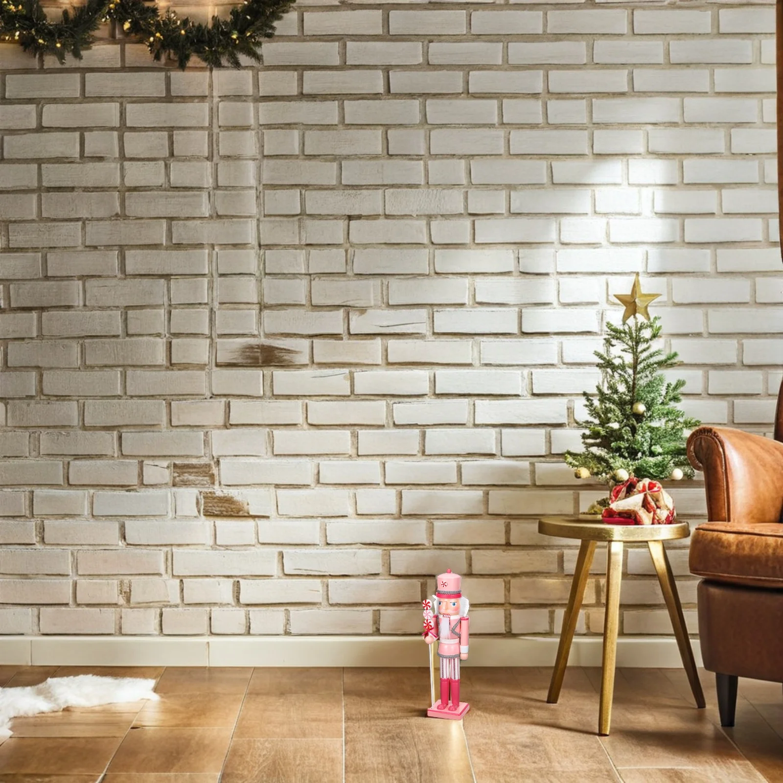 

38Cm Christmas Nutcracker Soldier Wooden Figure Home Decor Tabletop Ornament Xmas Party Supplies Desktop Decoration Craft