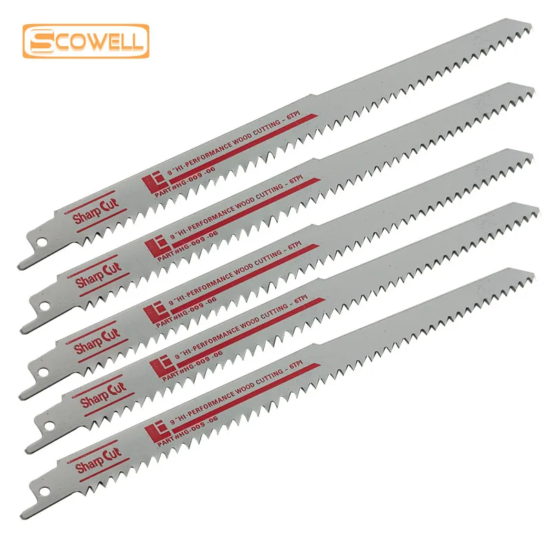 5 Pack Demolition Reciprocating Saw Blades 9