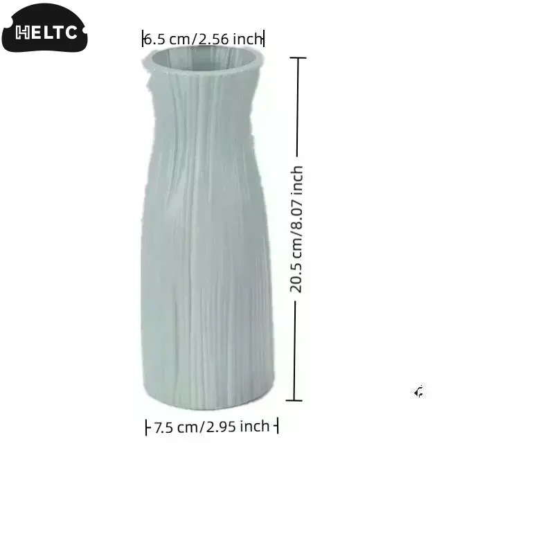 Plastic Dried Flower Vase With Minimalist Geometric Plastic Flower Pot Living Room Small And Fresh Flower Arrangement Decoration