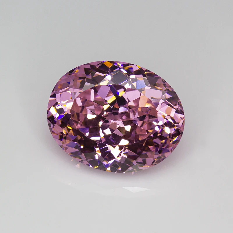 New Dark Pink Oval 100 Faceted Cut Cubic Zirconia Lab Zircon CZ 4K Cutting 5A+ Quality for Jewelry Making