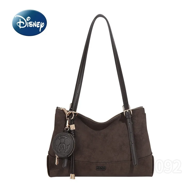 Disney Mickey New Women's Shoulder Bag Luxury Brand Original Cartoon Women's Handbag Retro Fashion Women's Bag High Quality