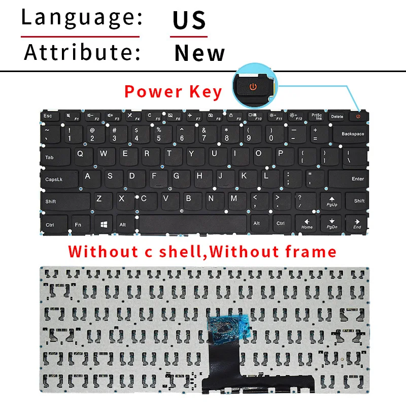 Replacement keyboards for lenovo Ideapad 110 14IBR 14AST 14 IBR AST 110-14ACL 110-14IBR 110-14AST SN20K92833 5CB0L45748