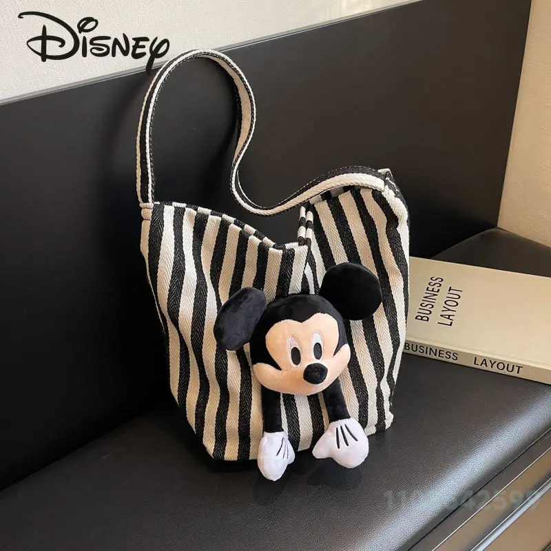 Bolso de muñeca de Mickey para mujer, bolso de hombro clásico y versátil de gran capacidad, de alta calidad, a la moda, novedad de 2024