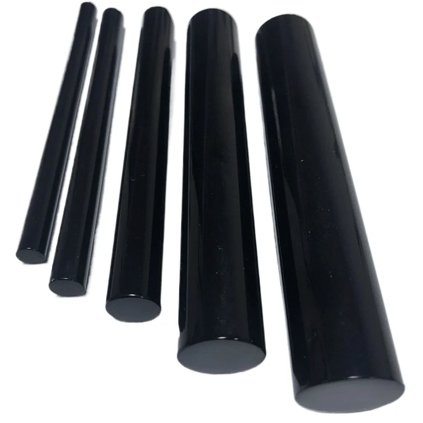 Black Acrylic Bar Solid Cone Plexiglass Acrylic Rod Stick Round Perspex Jewelry Stand Holder