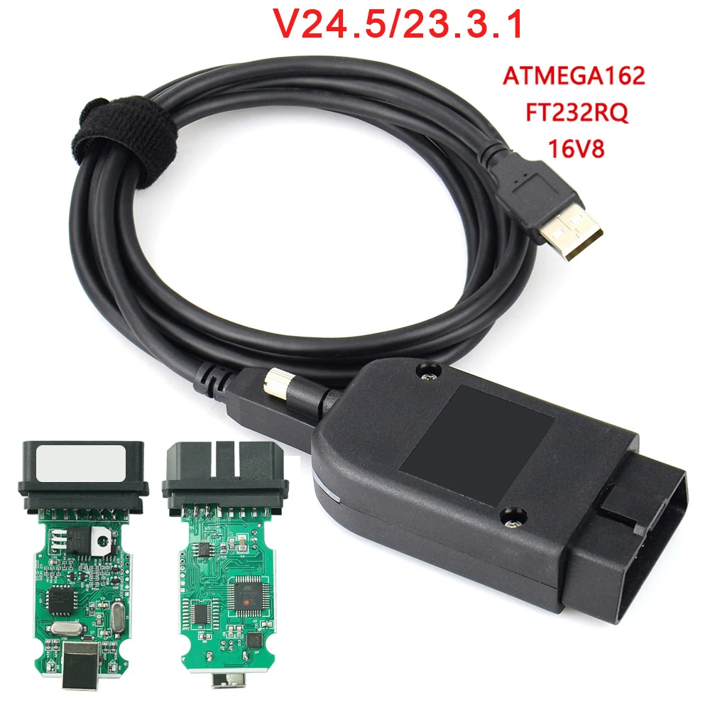 Newest 26.9 26.3 V25.3 HEX V2 OBD2 Diagnostic Cable Multi-Language VAG Scanner Tool for VAG HEX V2 for VW Audi Skoda Car