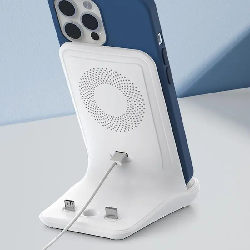 Magnetic Fast Charger 100W Fast Phone Charging Station Vertical Cell Phone Charger Wireless Charging Dock Multifunctional Cell