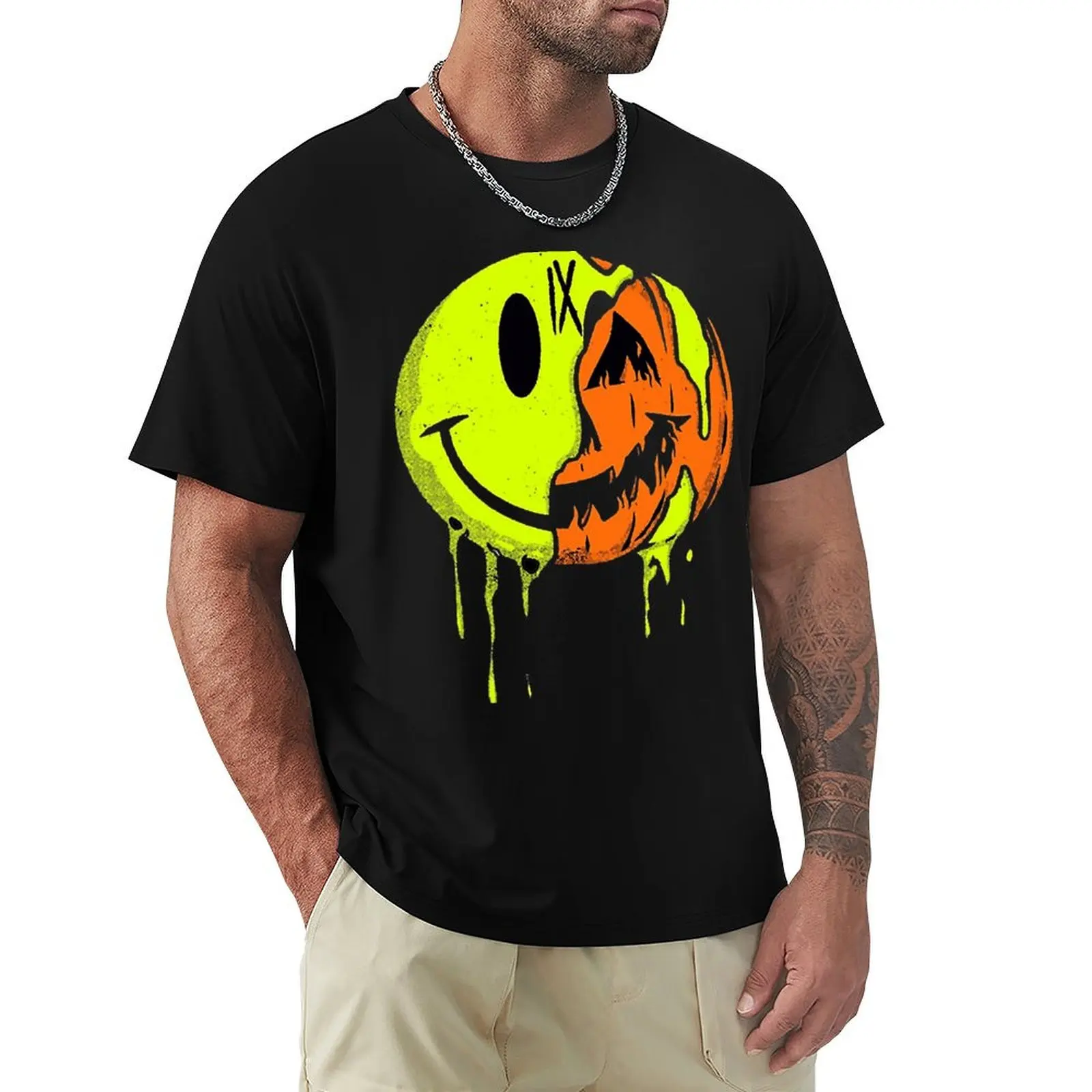 glossy smile T-Shirt Anti-Pilling Casual T-Shirt