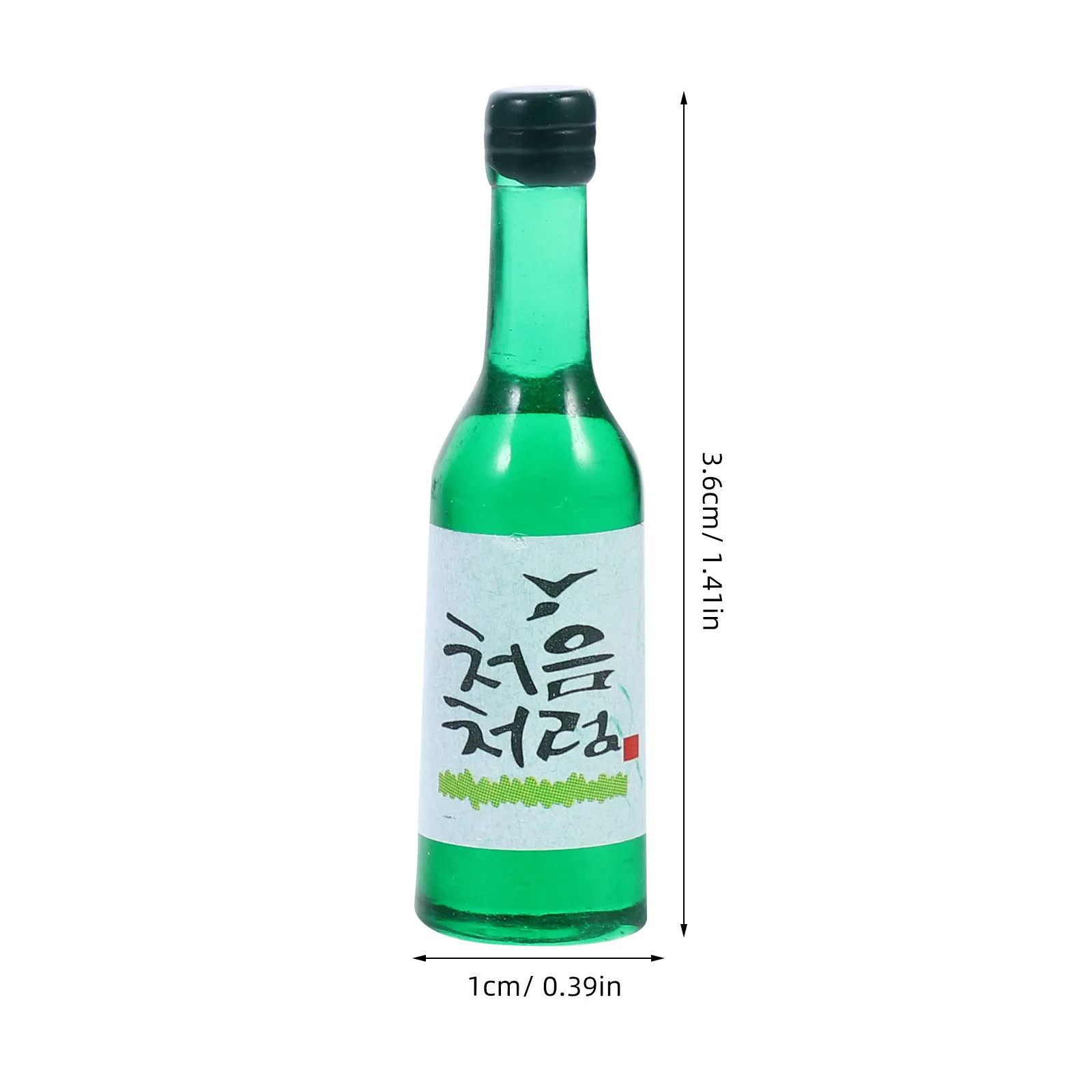 15Pcs Realistic Korean Rice Wine Bottles Mini House Decor Resin Miniature Wine Bottle Set for Micro Landscape Desktop Photo Prop