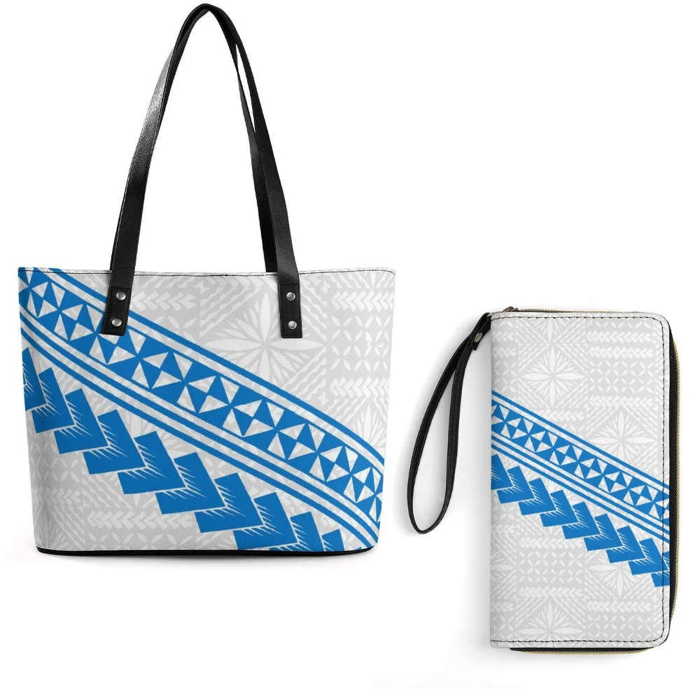 

Large Capacity Fashion Handbags Travel Womens Polynesian Casual Design Custom Pattern Tote Bags High Quality