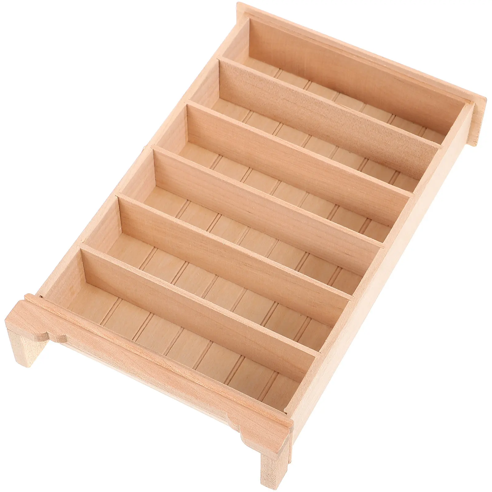 

Miniature Wooden Cabinet Rustic Book Shelf Micro Furniture Ornament for Mini House Bedroom Kitchen Decor Mini Furniture Model