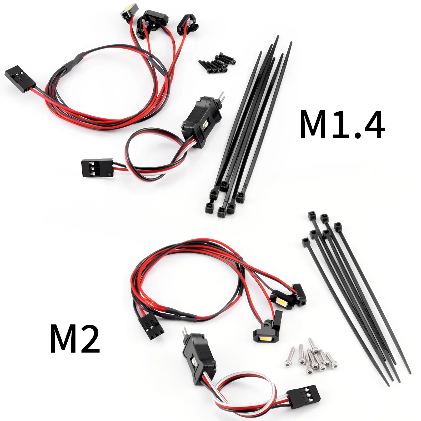YEAHRUN Rock Lights with Controller Kit Chassis Lamp for 1/18 1/24 RC Crawler SCX24 AX24 FCX24M TRX4M Ascent18 Upgrade Parts