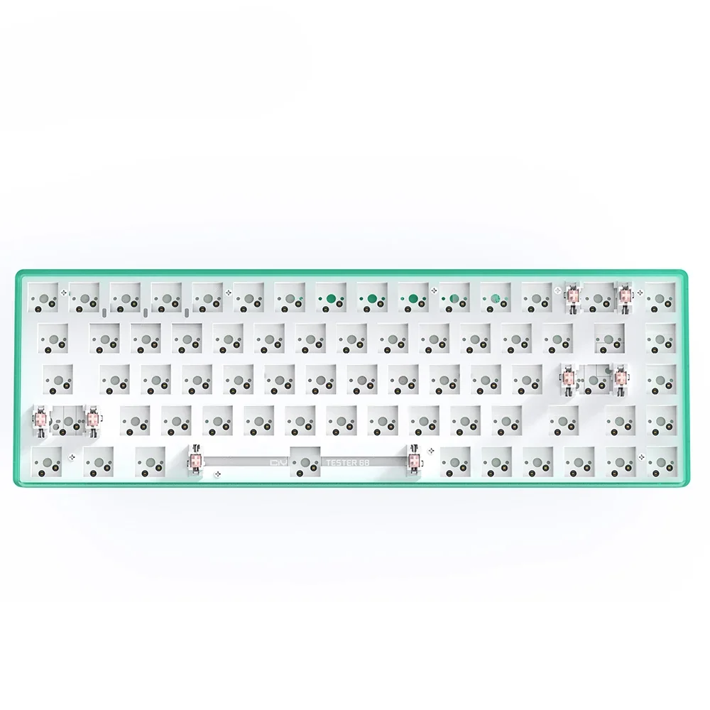 forCIY Tester 68 Hot Swappable CIY68 Tester68 Mechanical Keyboard Switch Tester with Transparent Black Purple Green Pink