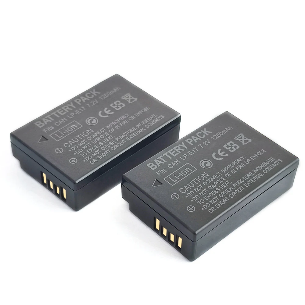 LP-E17 batteria per Canon EOS M3 M5 750D 760D 8000 D200D T6i T6s KISS X8i batterie per fotocamera LPE17 E17 7.2V 1200mAh