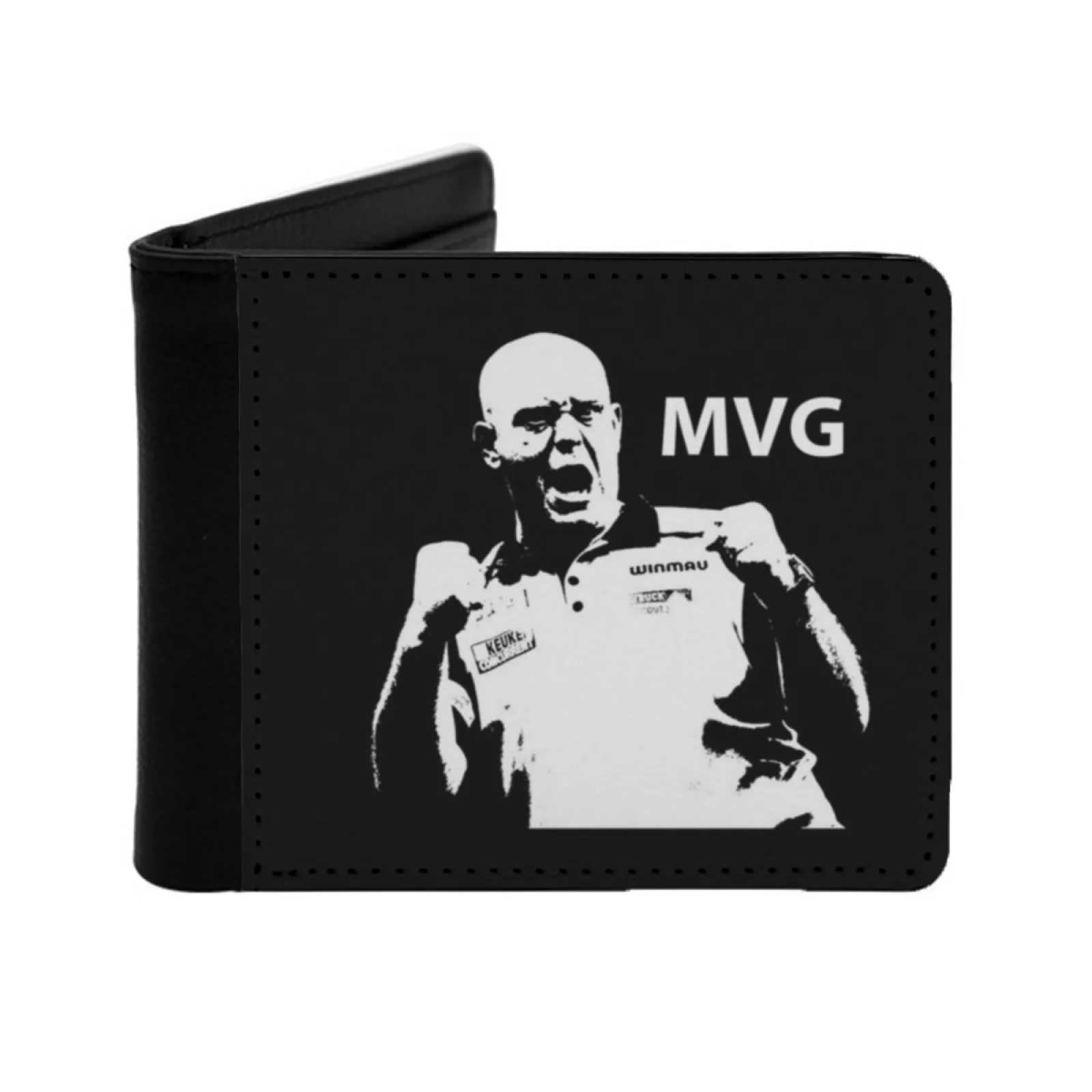 

Короткий мужской кошелек Michael Van Gerwen, многофункциональный кошелек, мужской кошелек из искусственной кожи, Michael Van Gerwen Mvg Michael Van Gerwin 180