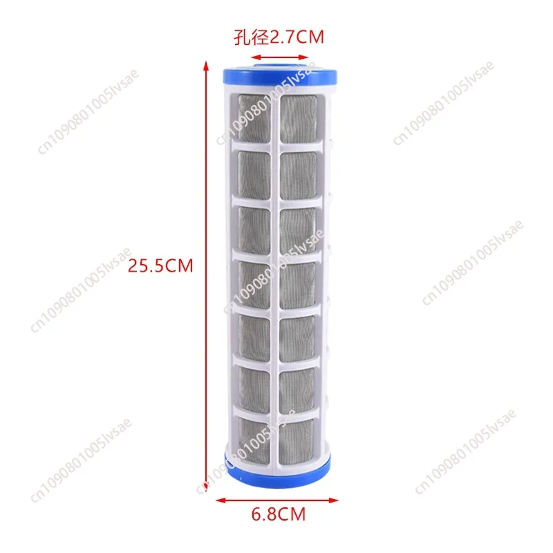 1pc 10inch Stainless Steel Mesh Filter Element Clean Fill Filter Material Cleaning Machine Equipment Front Filter Core Washable