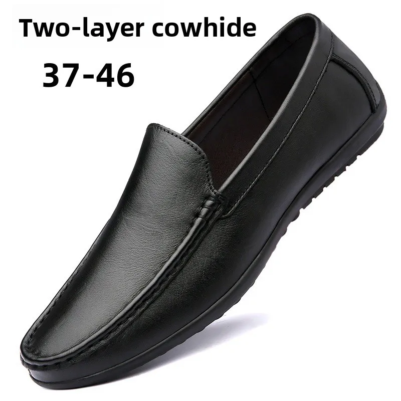 

Men's Casual oes Soft Leather Driving oes Breathable Busin Leisure Bean Bean oes Large Size Cross-border oes