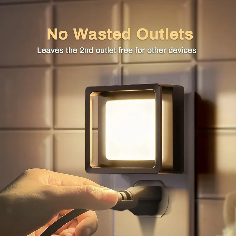 

1 шт. светодиодный ночник с датчиком от заката до рассвета, регулируемая яркость, ночники для ванной комнаты, прихожей, спальни, детской комнаты