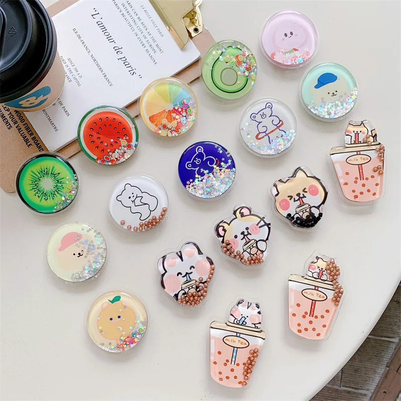 الكرتون الرمال المتحركة كعكة وسادة هوائية الهاتف جبل الخلفي ملصق قابل للسحب الضروري كسول حامل سطح المكتب لمشاهدة الدراما المضادة للانزلاق