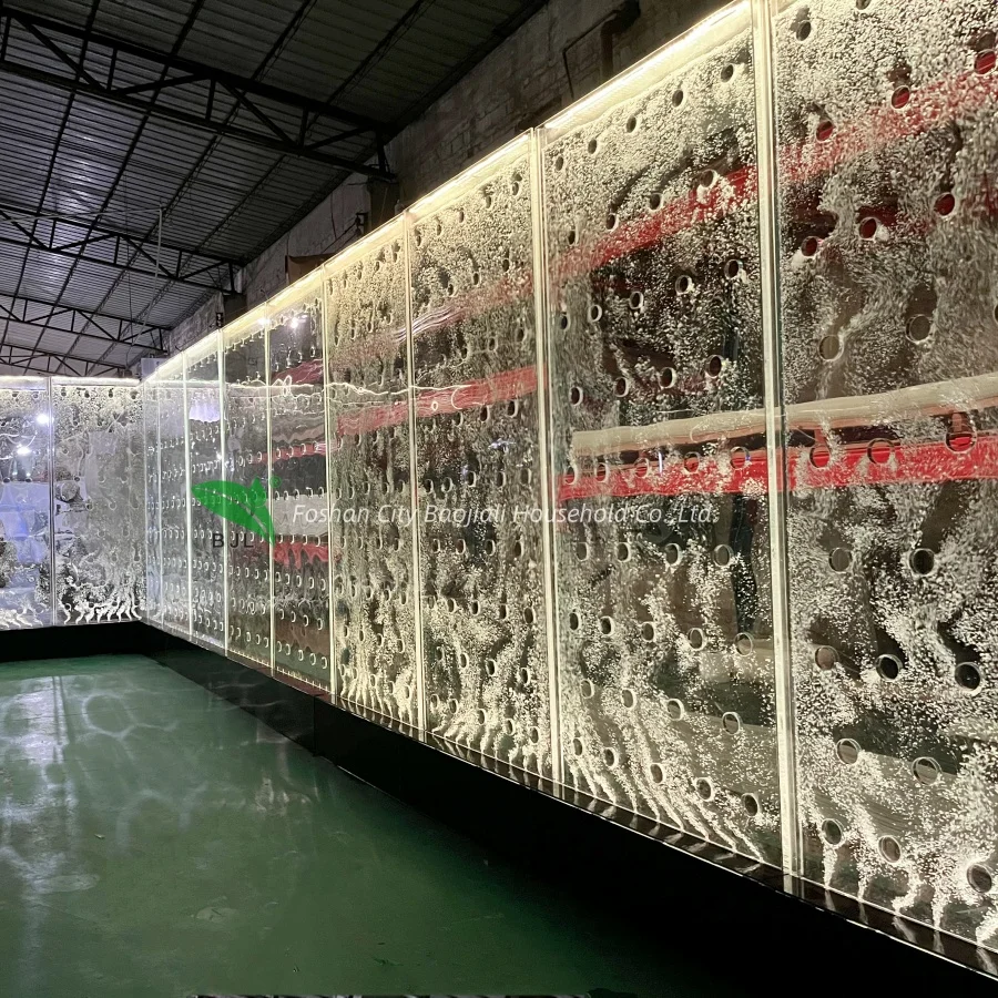 

Customization.Indoor bar Used Lounge LED Glowing Swirl Water Bubble Wall Night Club Background Furniture