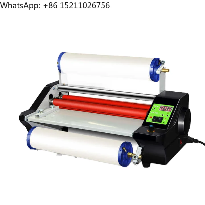 New A3 Size Automatic Cold Hot Roll Laminating Machine Aluminium UV DTF AB Film Crystal Film Sticker Processor 1.1/min