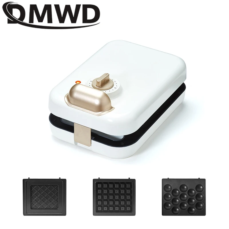 

DMWD 3 IN 1 Multifunctional Breakfast Machine Sandwich Waffle Caker Maker Toaster Making Machine Eggette Baking Pan Oven Molds