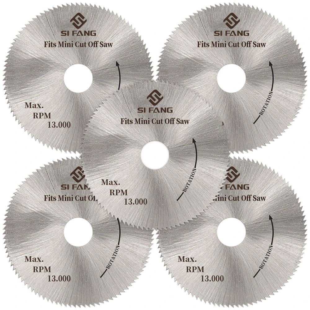 5PCS Mini Circular Saw Blade 50mm HSS High-speed Steel Wheel Discs 10mm Aperture for Wood Aluminum Metal Plate Cutting Tool