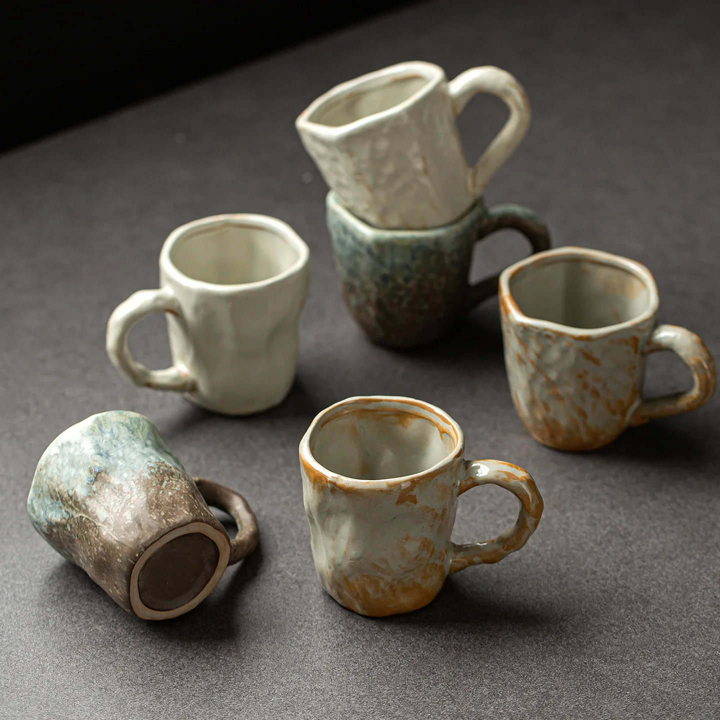 Ceramic Coffee High Aesthetic Value Vintage Mug Rustic Ceramic Creative Water Cup Suitable For Hotels Guesthouses Home Use