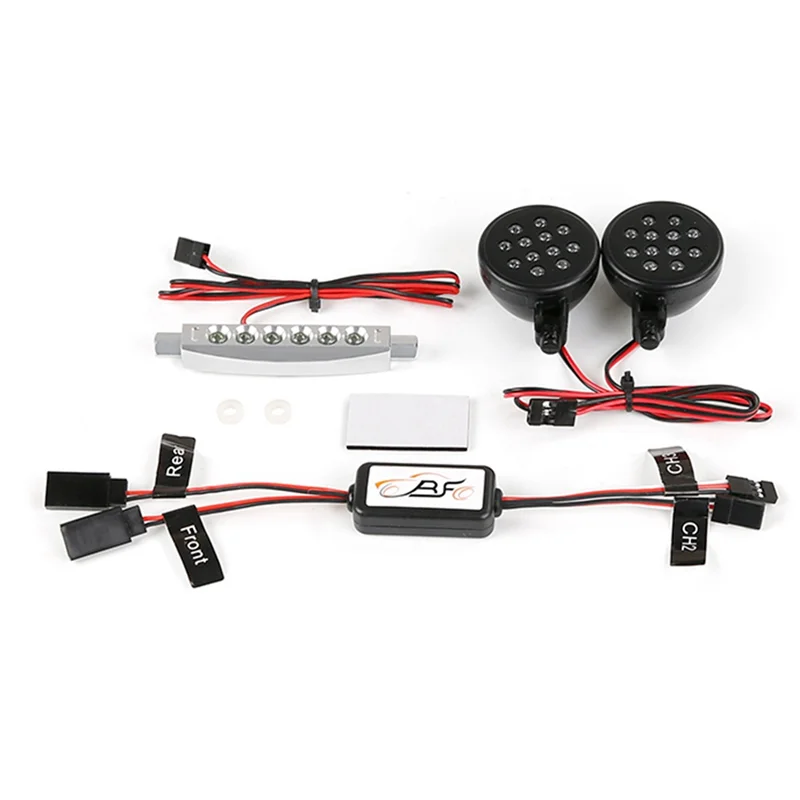 

Front and Rear Light Lamp with Controller for Hpi Rovan Km Baja 5B 1/5 RC Car Upgrade Parts,White