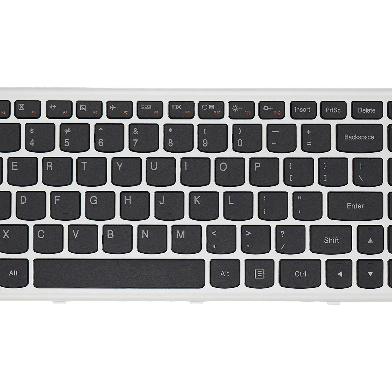 Teclado de diseño de ordenador portátil ruso de Grecia, con marco plateado, para Lenovo Z500, Z500A, Z500G, nuevo