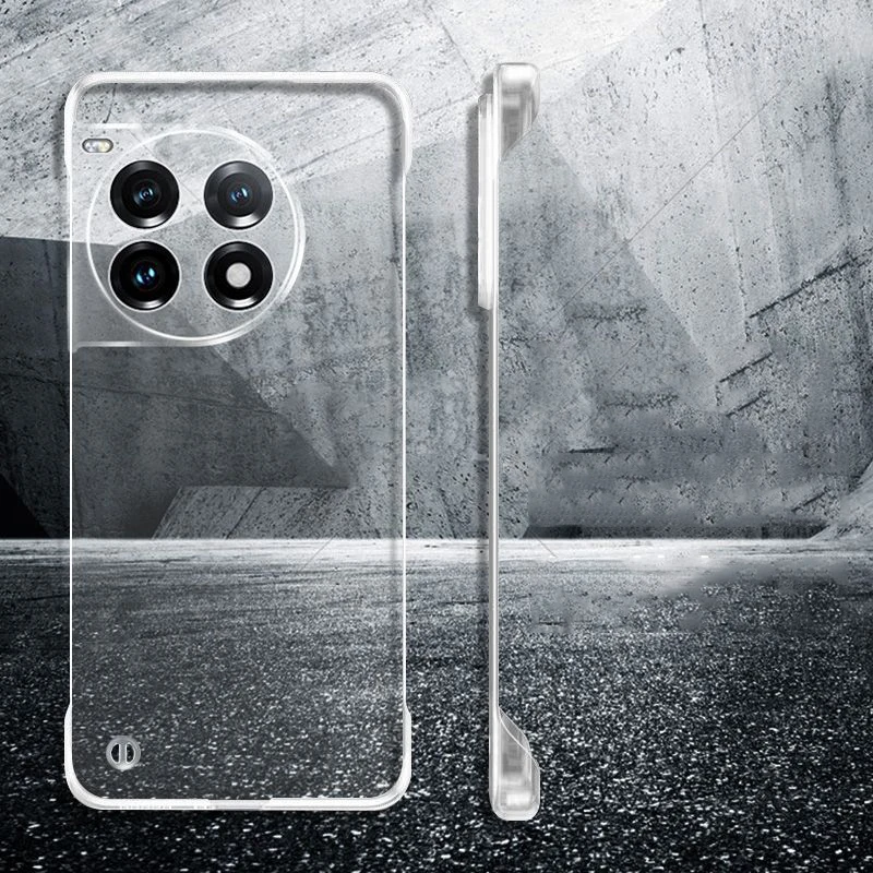 for Oneplus Ace 3 Pro 3V 1+ Ace 2 Pro 2V Case Clear Frameless Ultra Thin Hard PC Bare Feeling Protection Shockproof Phone Cover
