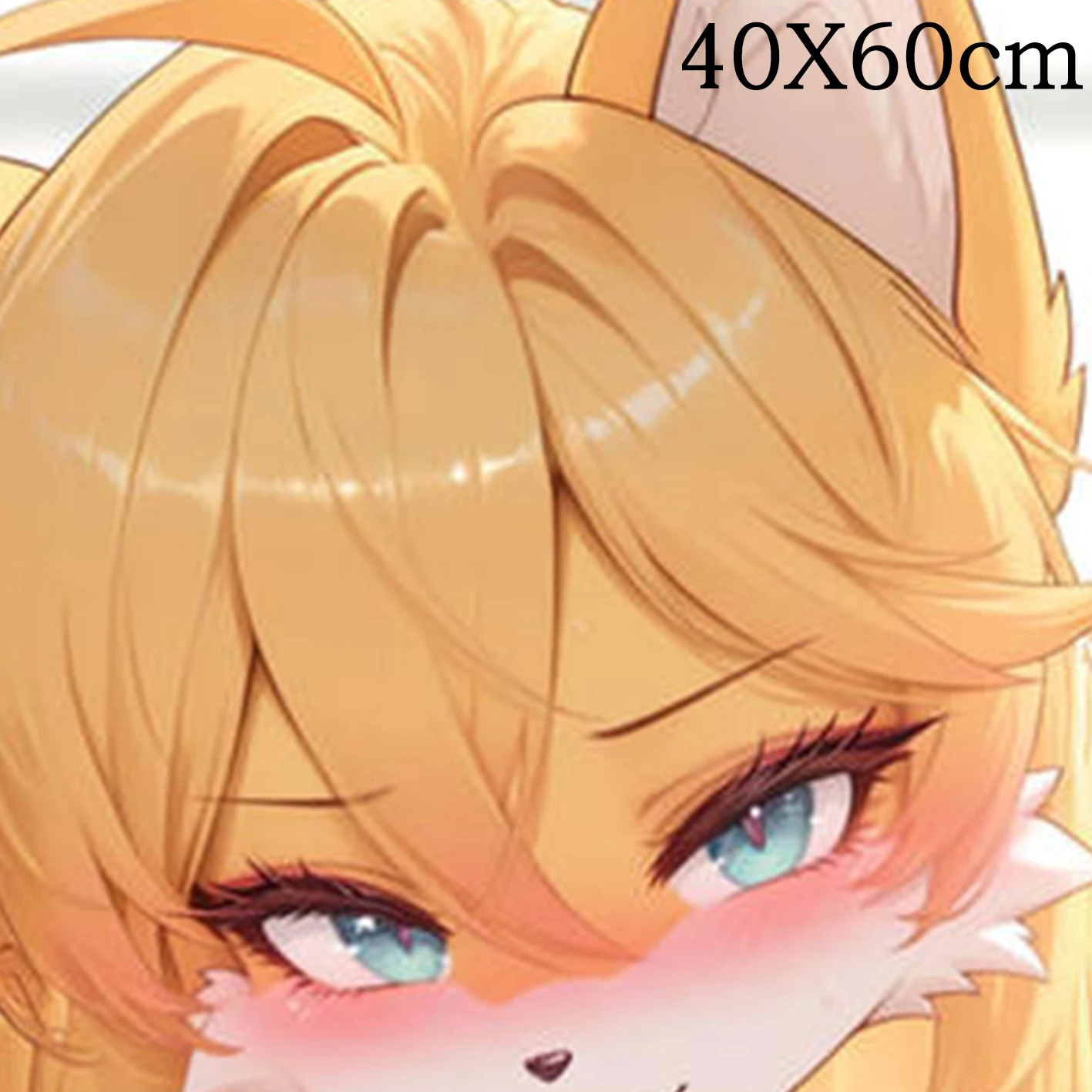 Dakimakura Anime Yellow fox furry Pillow Cover Sofa Cushion Double-side Print Throw Pillow Case 40X60cm