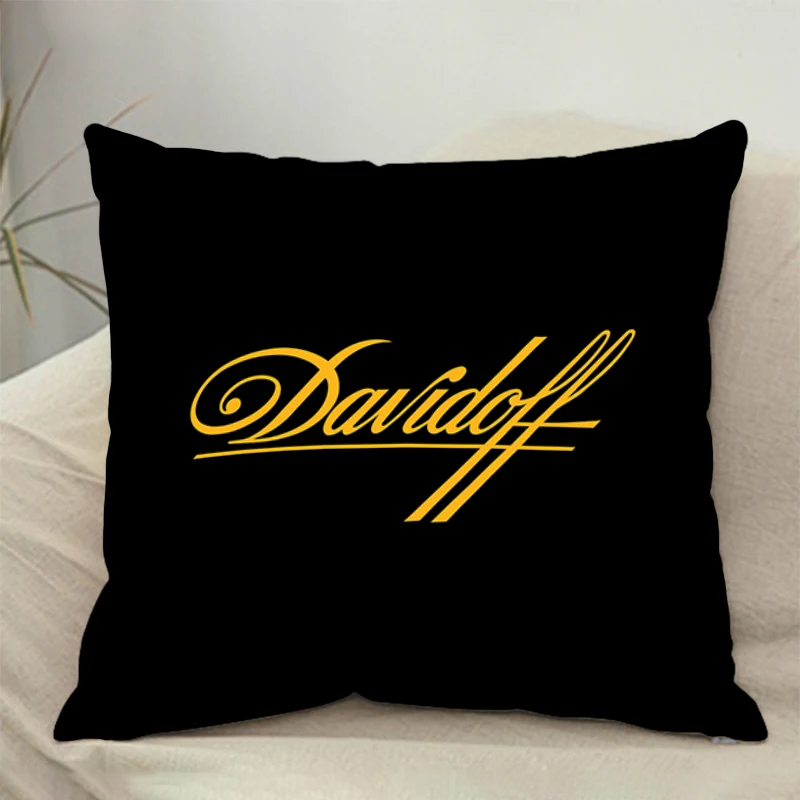 Comfortable pillow room bedroom office coffee shop car pillow living room Davidoff pillowcase Fashion brand Home Decor 45X45cm