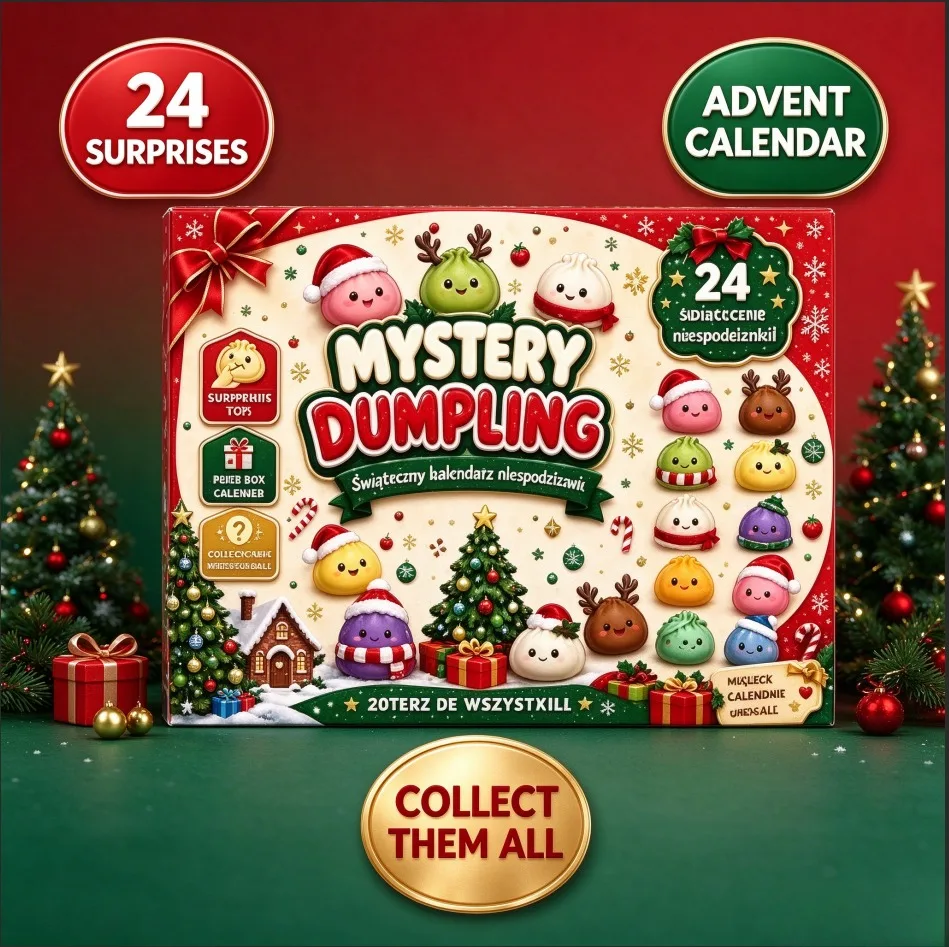 2026 NeeDoh Christmas Countdown Calendar 3D PVC Fidget Doll Advent Calendar Surprise Box Stress Relief Toy New Year Holiday Gift