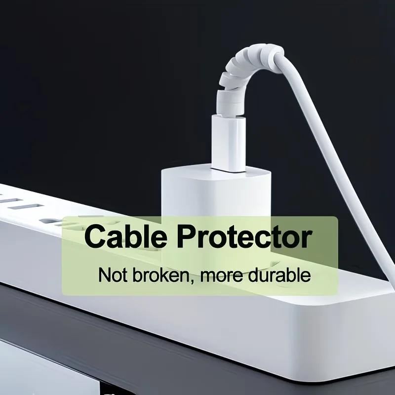 20-Piece Spiral Cable Protector, Cord Wrap Organizer for Earphones & Data Lines, Office Supplies