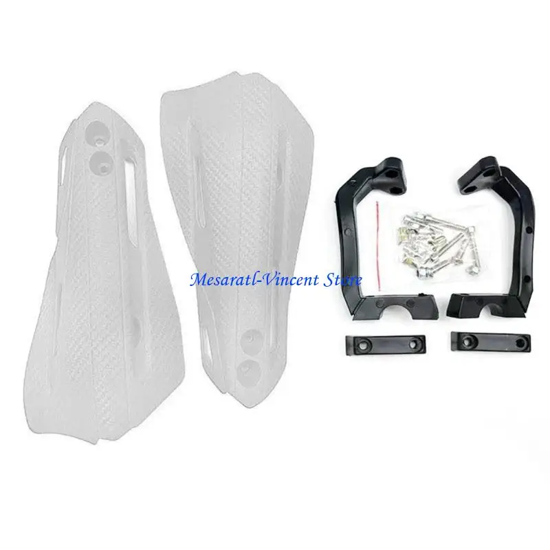 A70F Lightweight ABS Hand Guards Bike Hand Protectors Suitable for Most Motorcycles for Enhanced Safety & Wind Deflection
