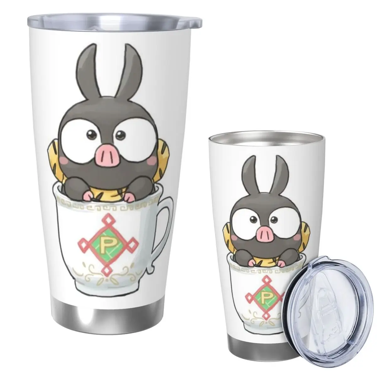 

Ranma 1/2 Saotome Pig Girls P Chan Stainless Steel Tumbler Vacuum Insulated Mugs Thermal Cold Cups Straw With Lid 20oz