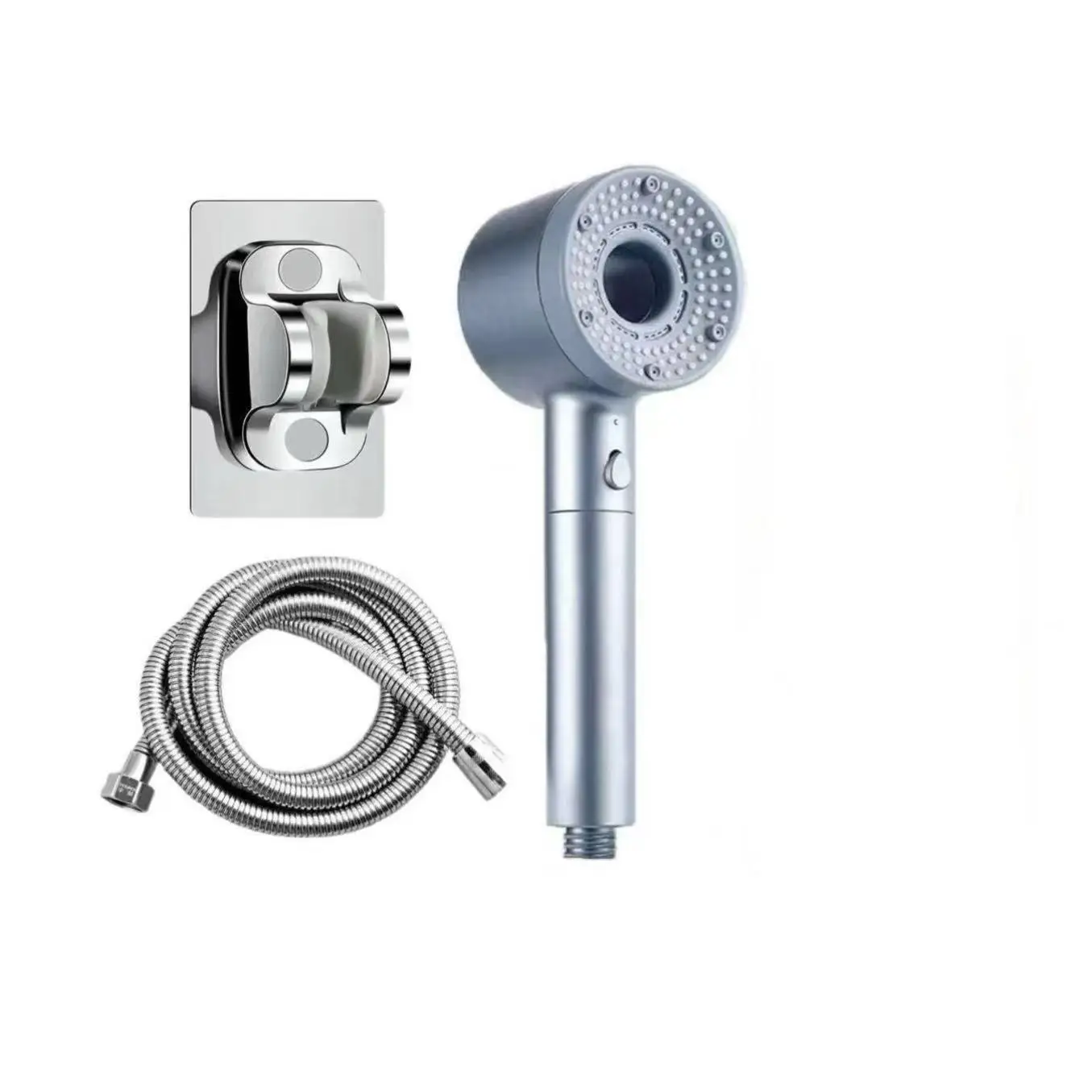 

Five-speed Turbine Large Water Output Booster Filter Shower Head Home Bathroom Shower Head Set