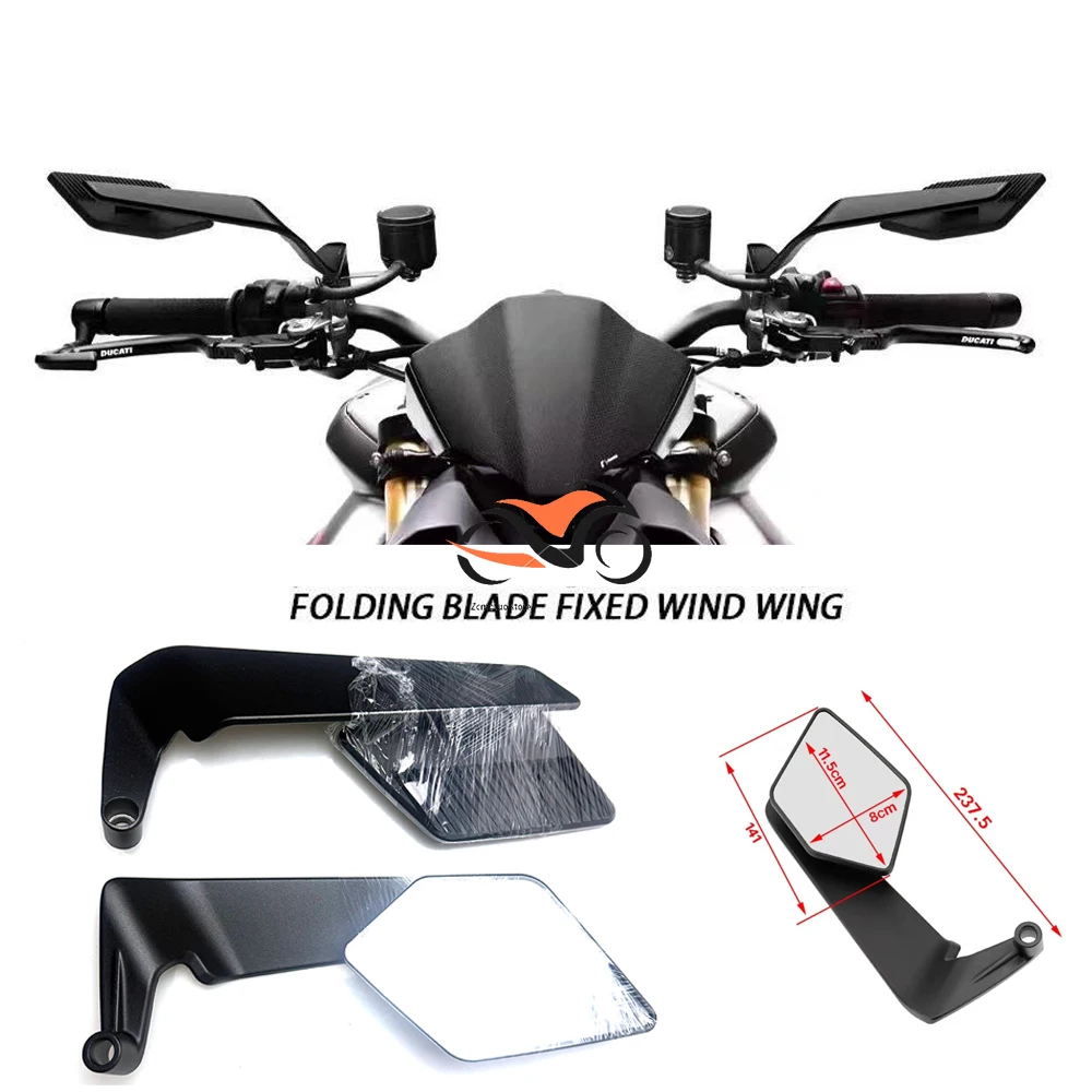 

For YAMAHA XMAX300 XMAX400 XMAX X-MAX 125 250 300 400 Motorcycle CNC wing foldable rearview mirror fixed wing