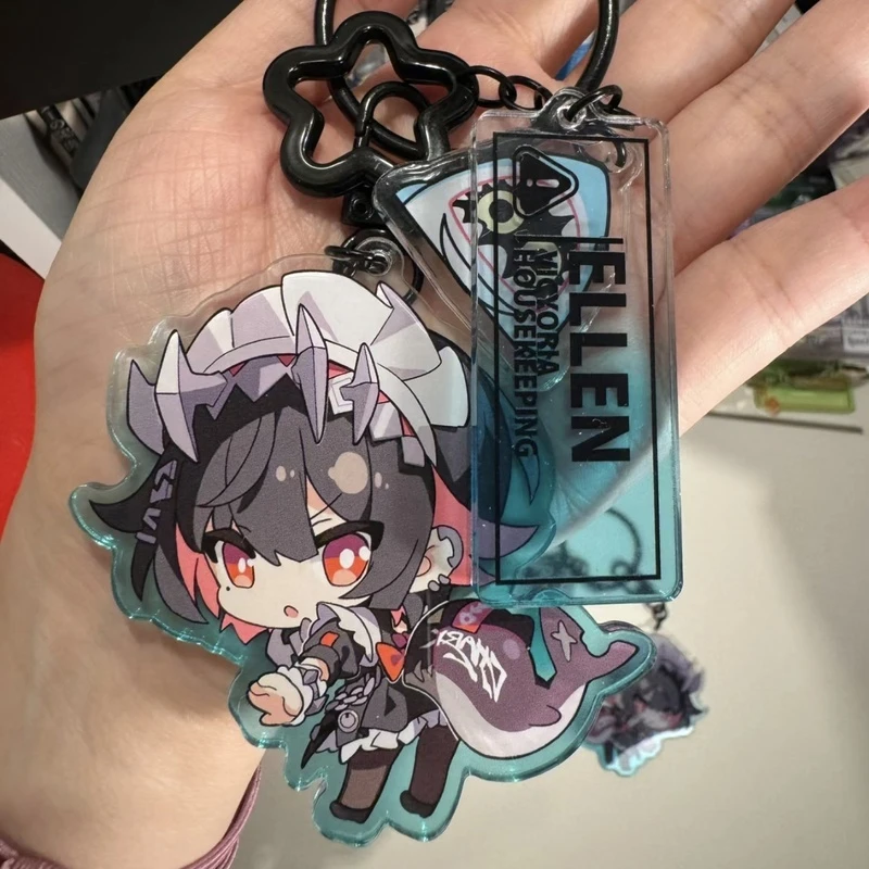 Homemade Absolute Zone  Surrounding Shark Sister Ailian Qiao Keychain Chain Backpack Pendant, Gift For Friends And Best Friends