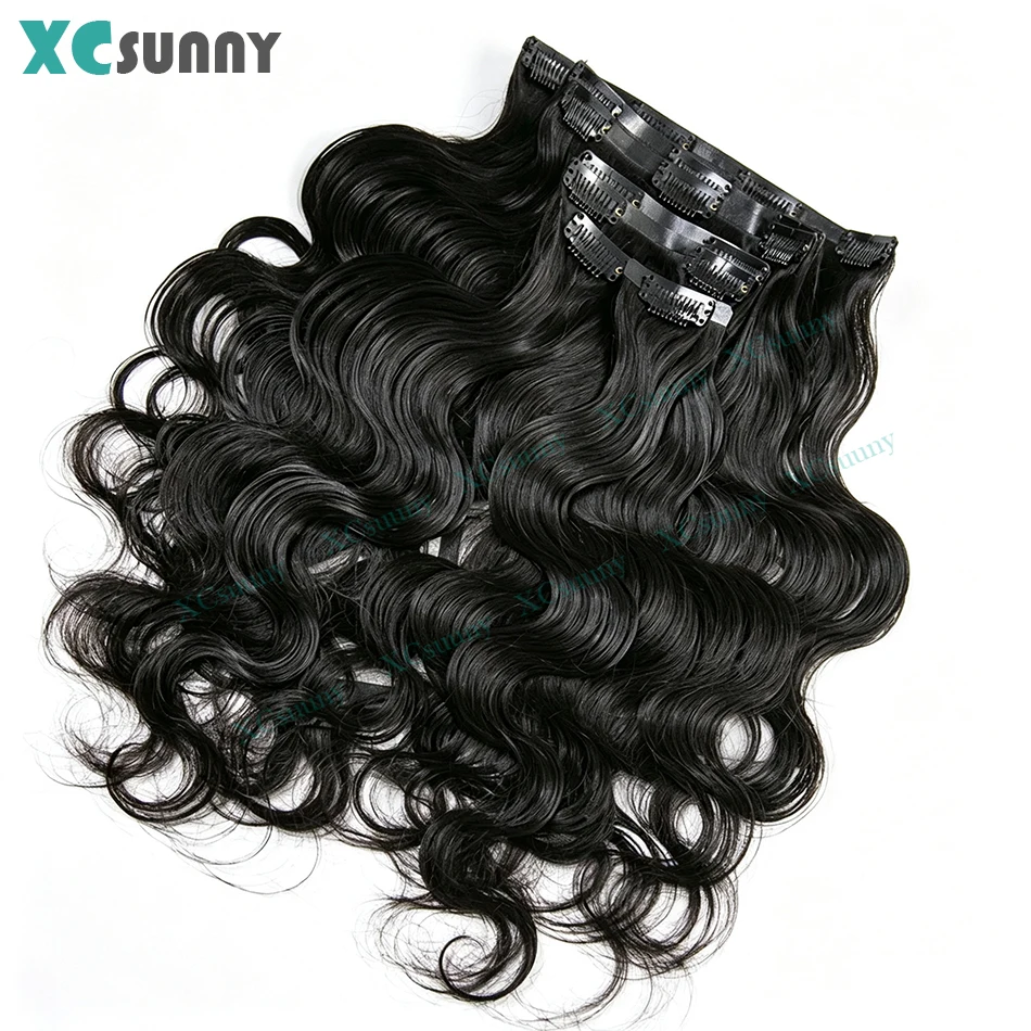 seamless-pu-clip-ins-hair-extensions-human-body-wave-double-drawn-pu-skin-weft-clip-hair-extensions-100g-120g-for-black-women