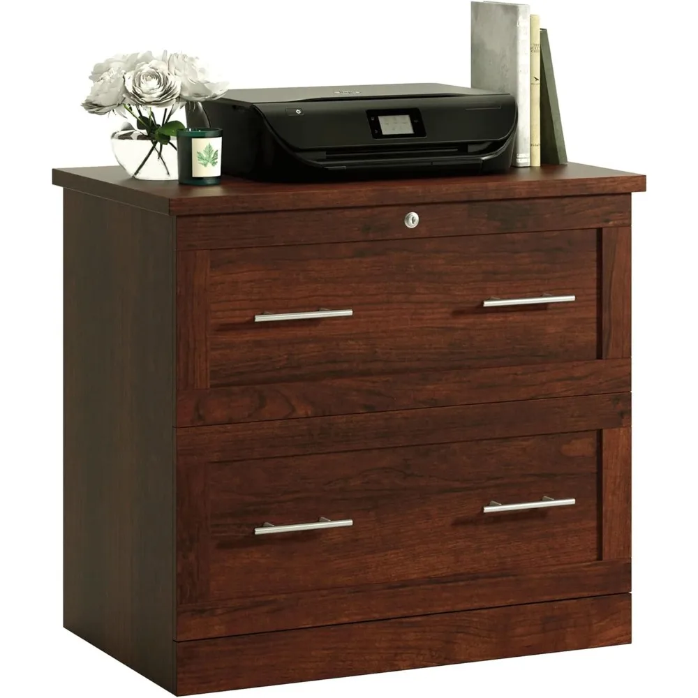 29.5 Wide x 18.5 Deep Cherry Lateral 2-Drawer File Cabinet