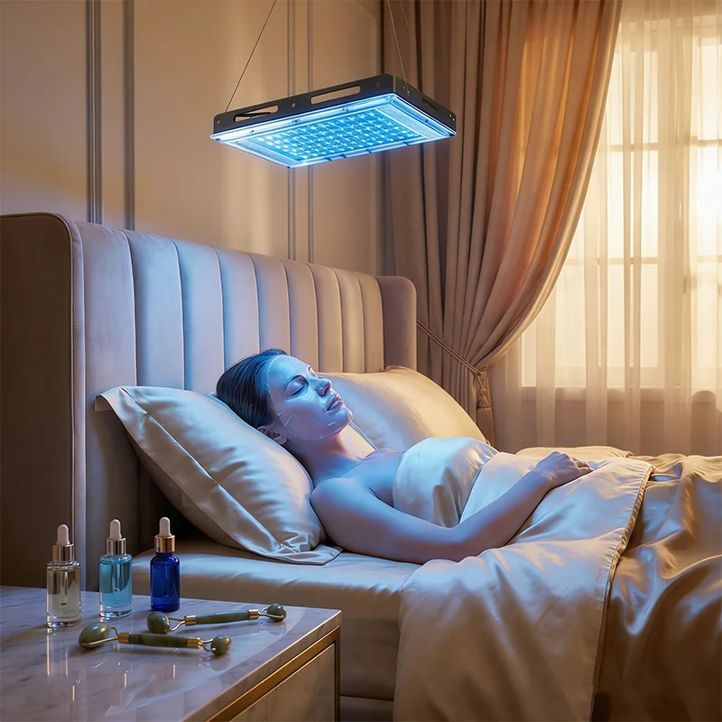 

Лампа для загара, 96 светодиодов синего света, светодиодная панель, косметическое устройство, лучший выбор для подарков, низковольтный USB-разъем, компактный размер