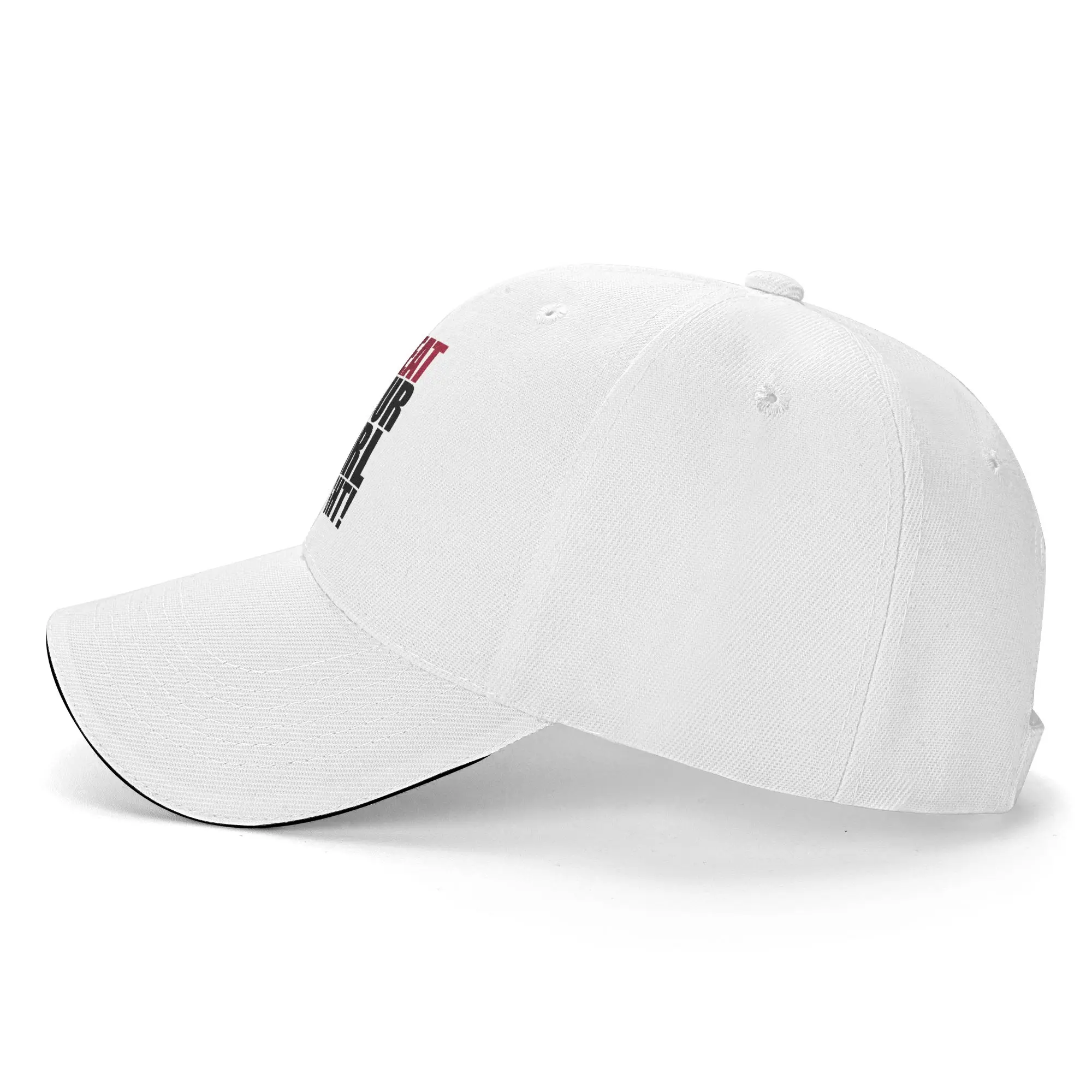 Funny Treat Eat Your Girl Right Meme Sandwich Cap Unisex ,Fitted  Hat Racing Cap Adjustable Snapback Caps Baseball Caps Summer